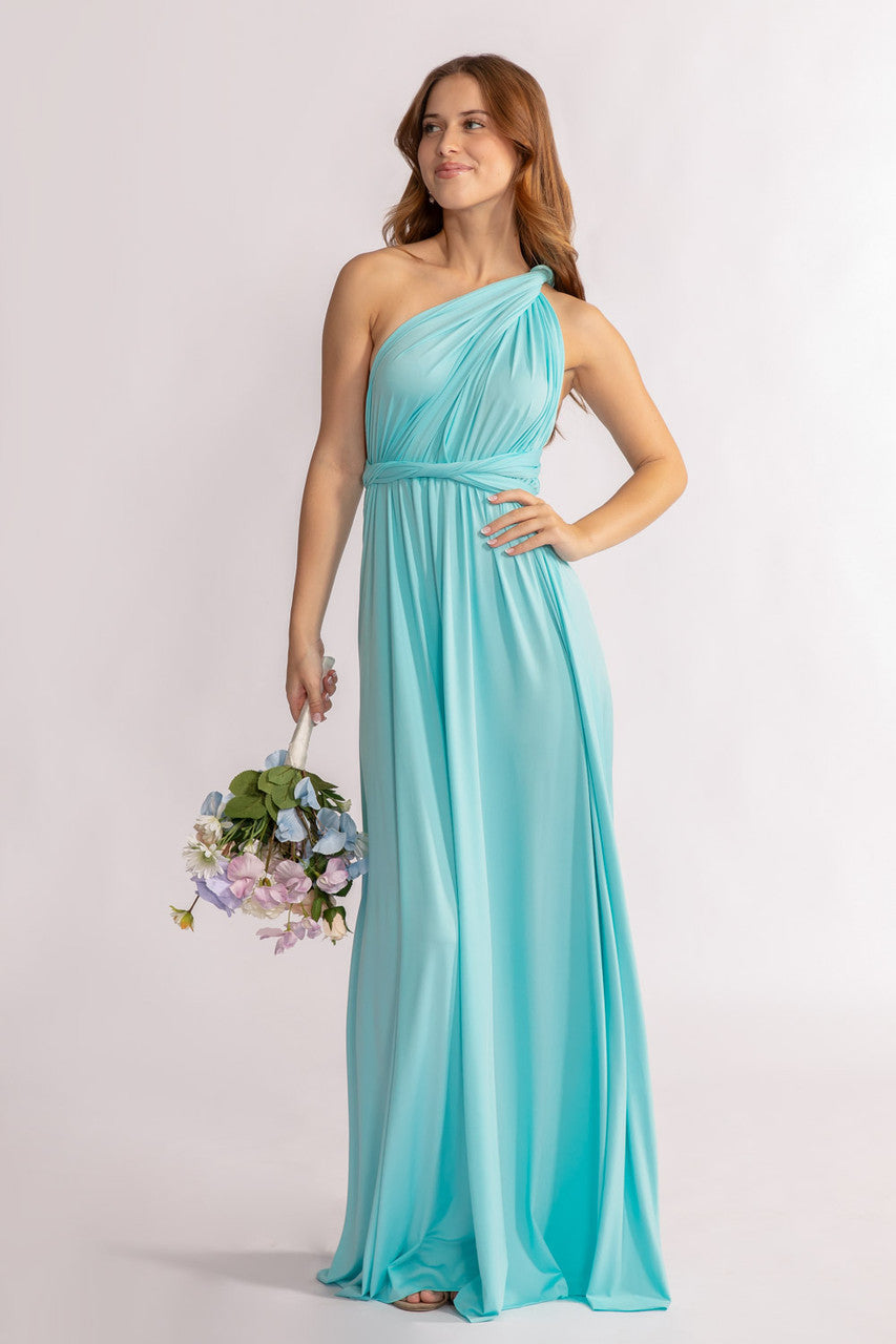 blue dress for baby girl Light Blue Bridesmaid Dresses Convertible – Lisposa main image 0