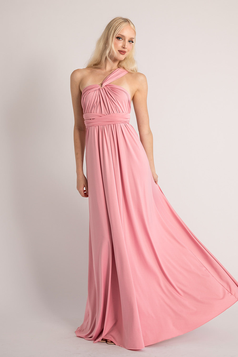 soft lilac bridesmaid dresses Peach and Lilac Bridesmaid Bouquets | DIY Wedding main image 1