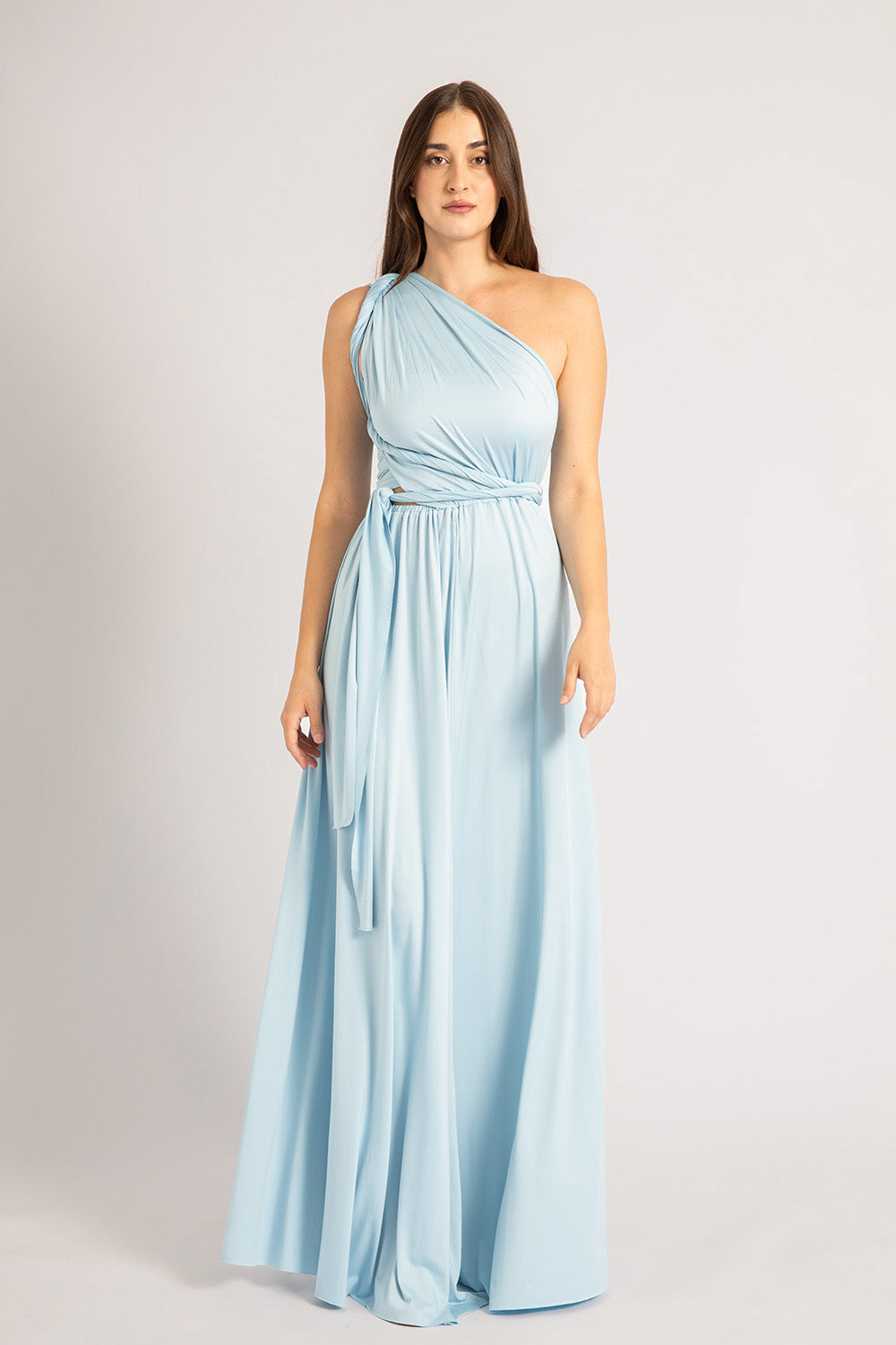Classic Multiway Infinity Bridesmaid Dress In Powder Blue - Formal Dresses For Sale