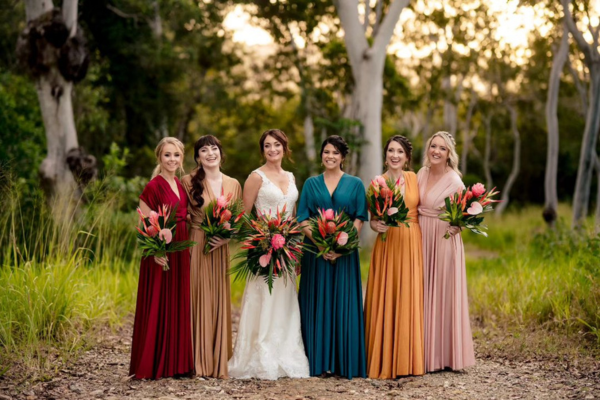 How to Mix and Match Bridesmaid Dresses by Colour