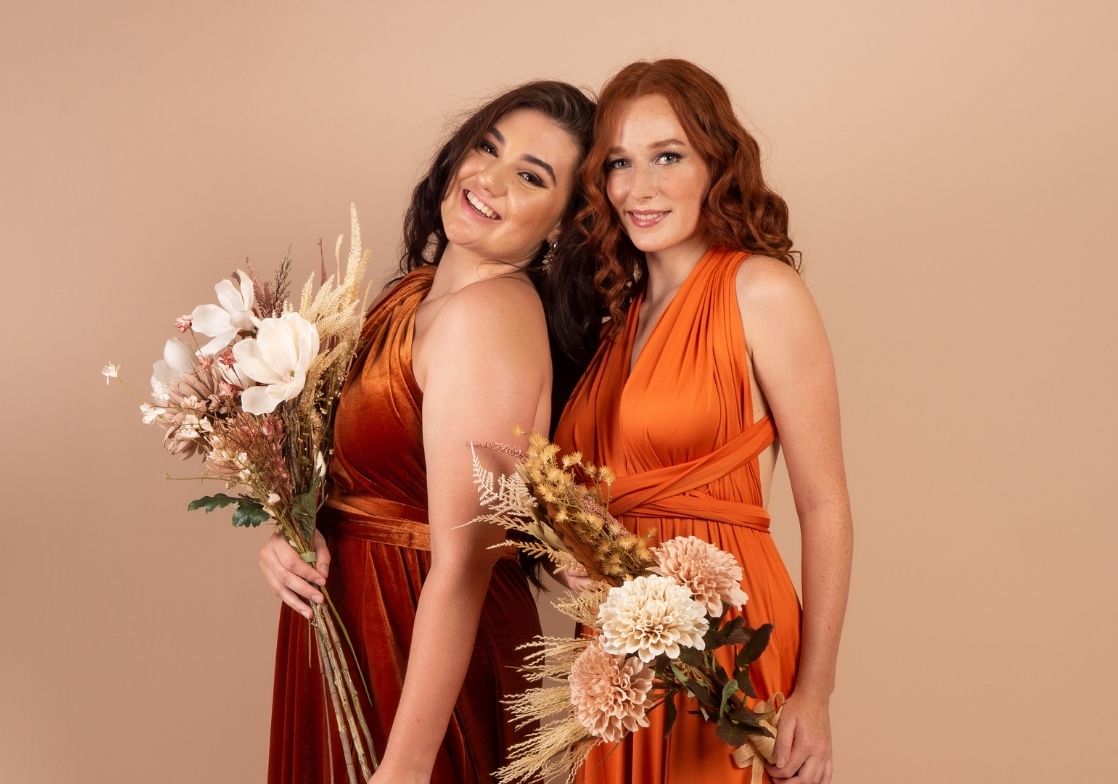 Trendiest Colours of 2021 - Earthy Toned Bridesmaids Dresses