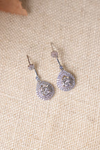 Emilia Crystal CZ Drop Bridal Earrings