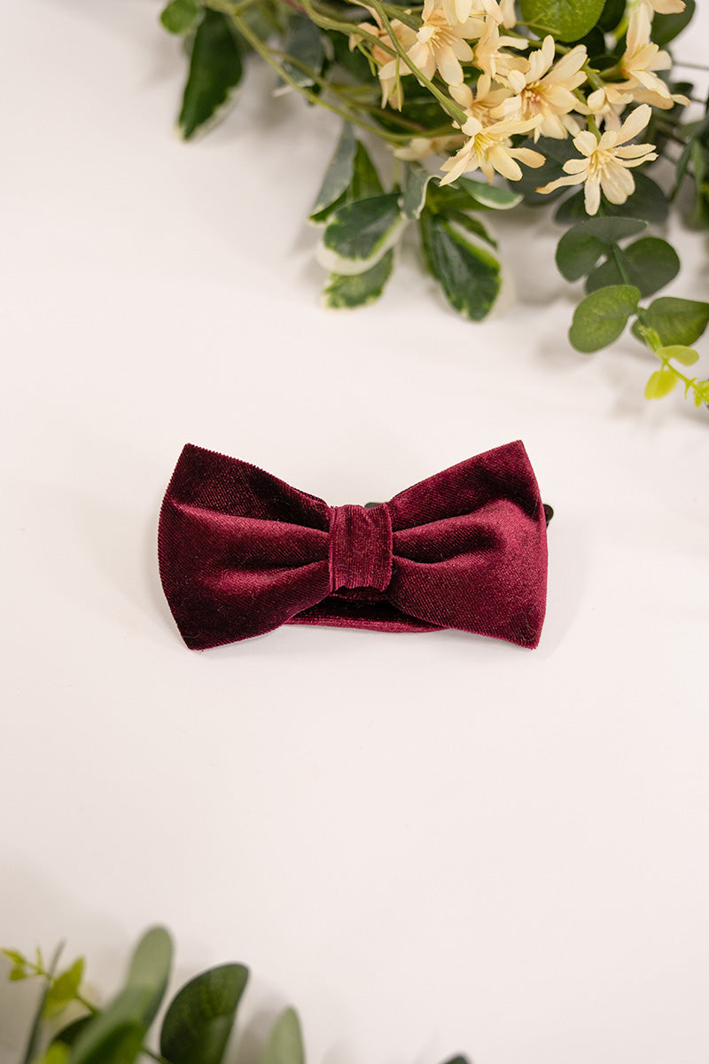 Velvet Groomsmen Bow Tie