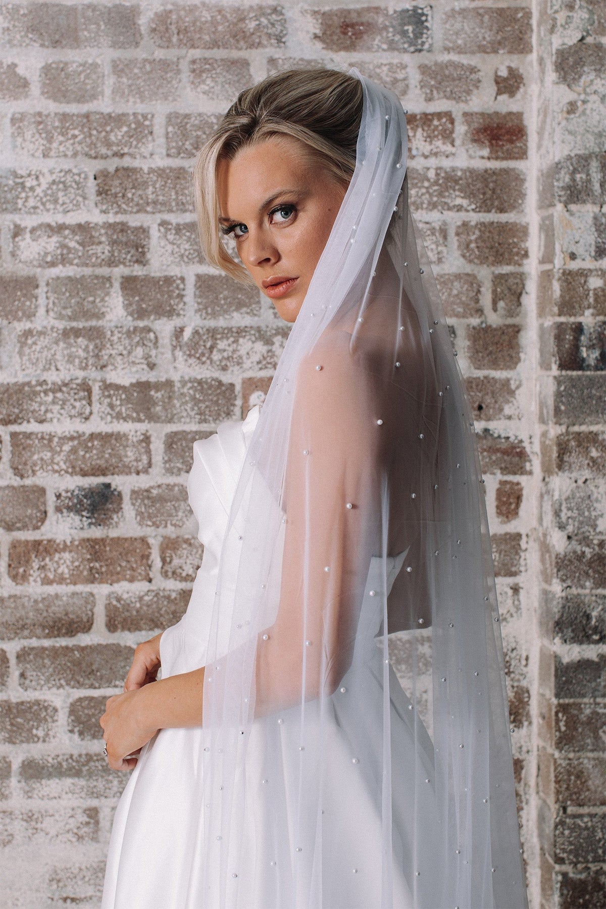 Chic White Wedding Veil Finley Veil – Chic Bridals main image 2