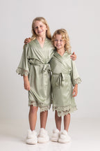 Lily Lace Bridesmaid Robe - Kids