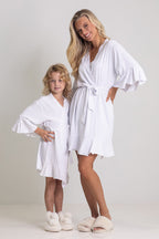 Jasmine Ruffle Bridesmaid Robe - Kids