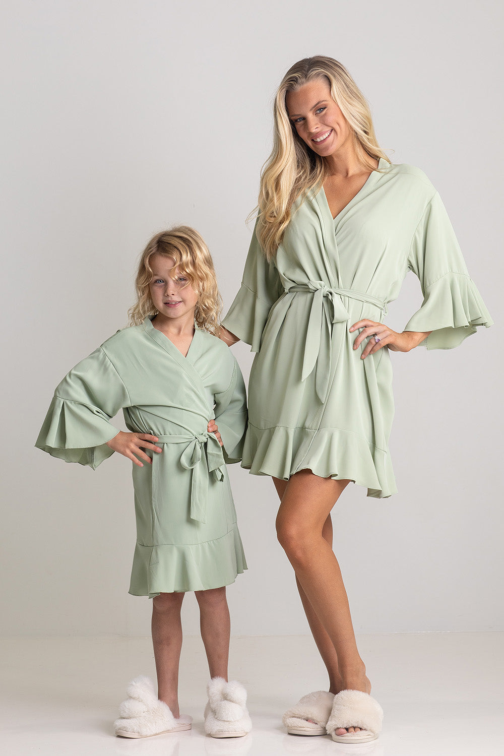 Jasmine Ruffle Bridesmaid Robe - Kids