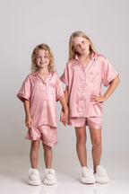 Zoey Short Sleeved Satin Pyjamas - Kids