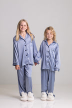 Evie Long Satin Bridesmaids Pyjamas - Kids
