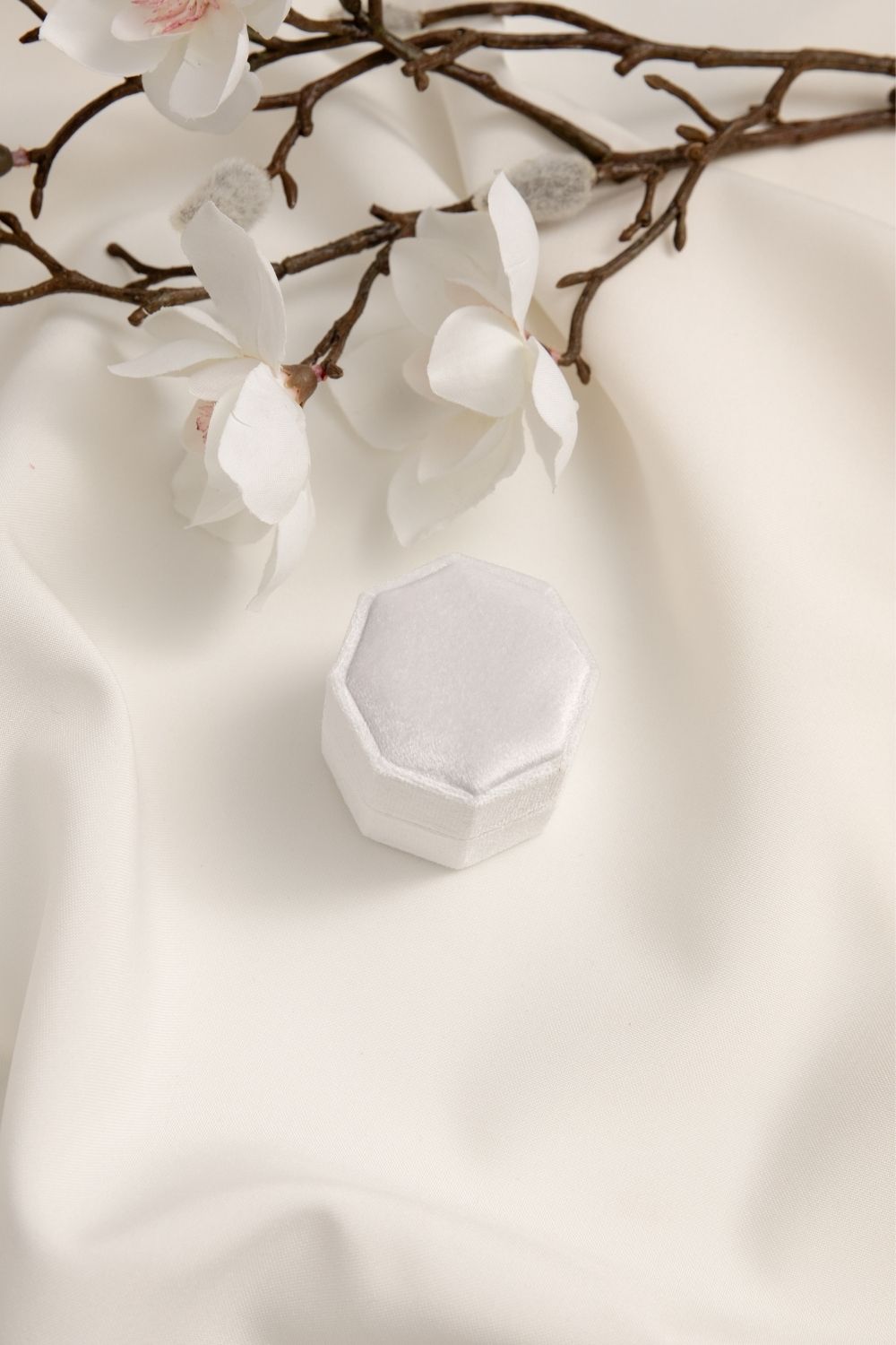 Octagonal Velvet Ring Box