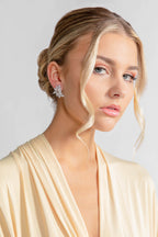 Sadie Silver CZ Stud Earrings