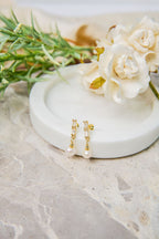 Skye Gold Petite Pearl Drop Earring 