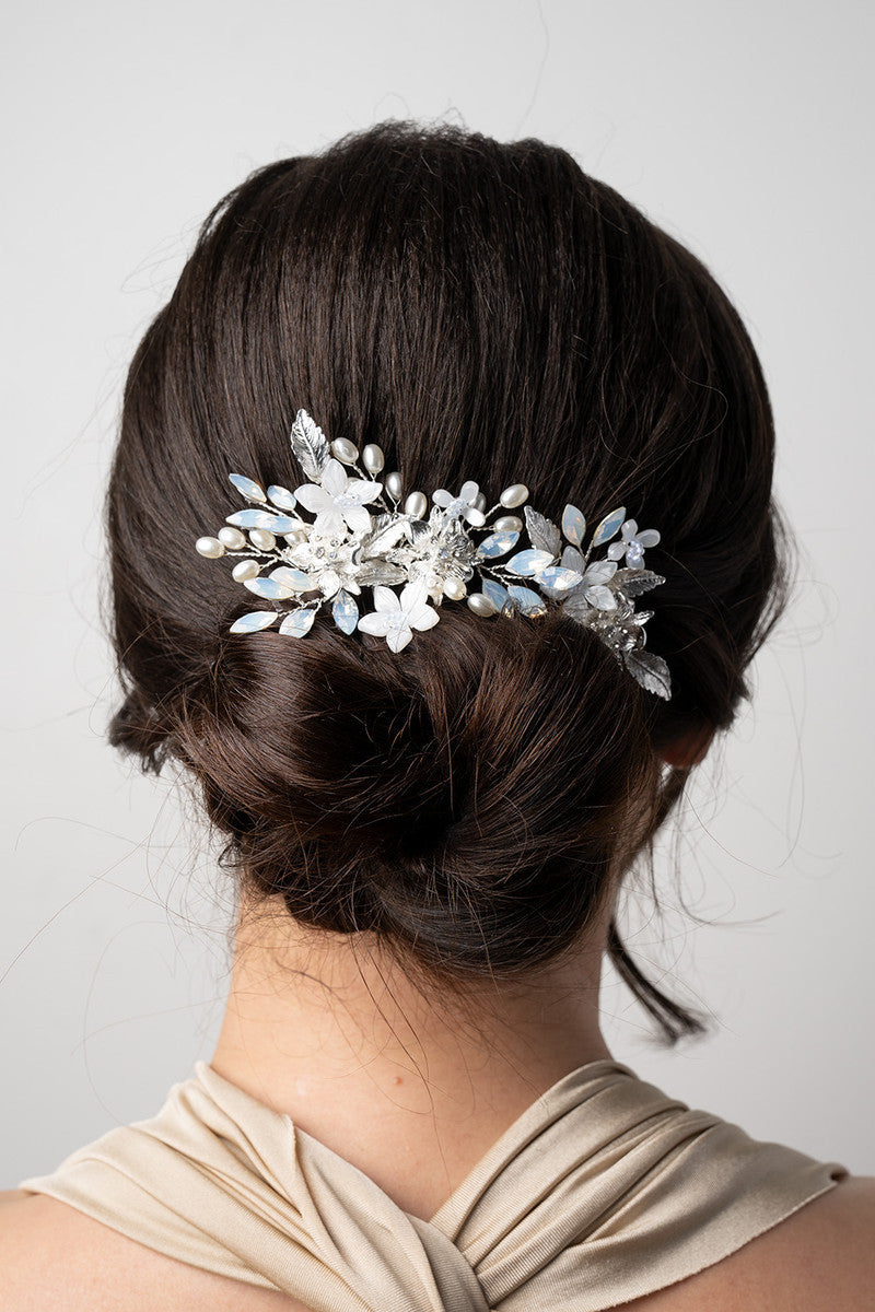 Aerin Silver Bridal Hair Comb + Pin Set