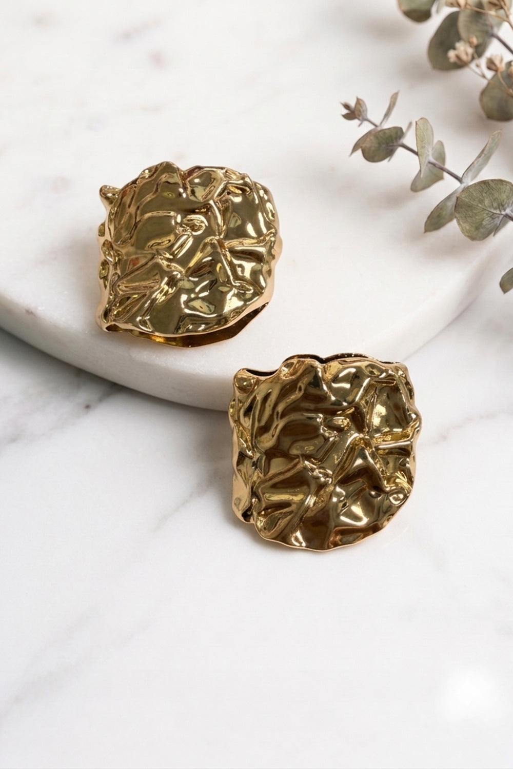 Astrid Gold Buckle - Pair