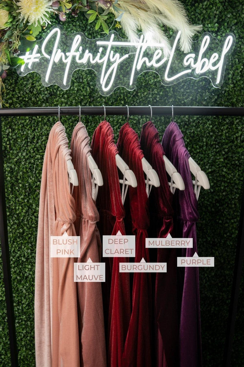 Fabric Sample for Velvet Infinity Dresses