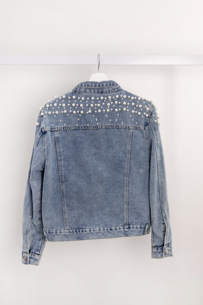 Pearl Bridal Denim Jacket