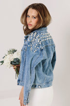 Pearl Bridal Denim Jacket