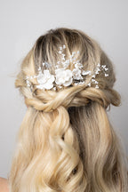 Celeste Silver Bridal Hair Comb