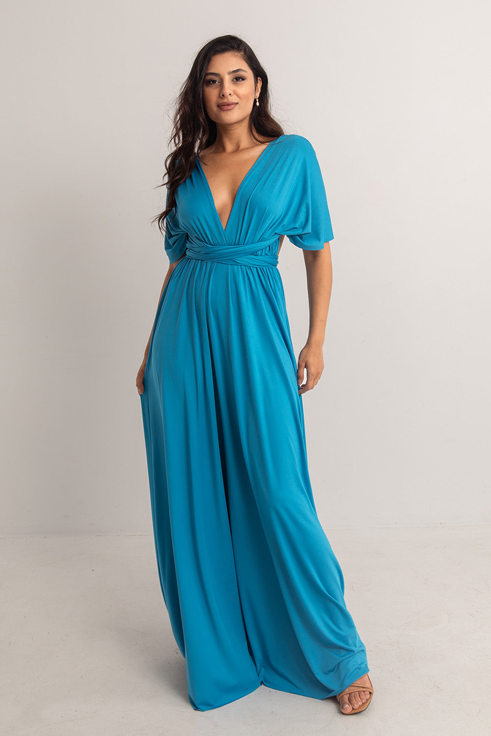 Classic Multiway Infinity Dress in Cerulean Blue