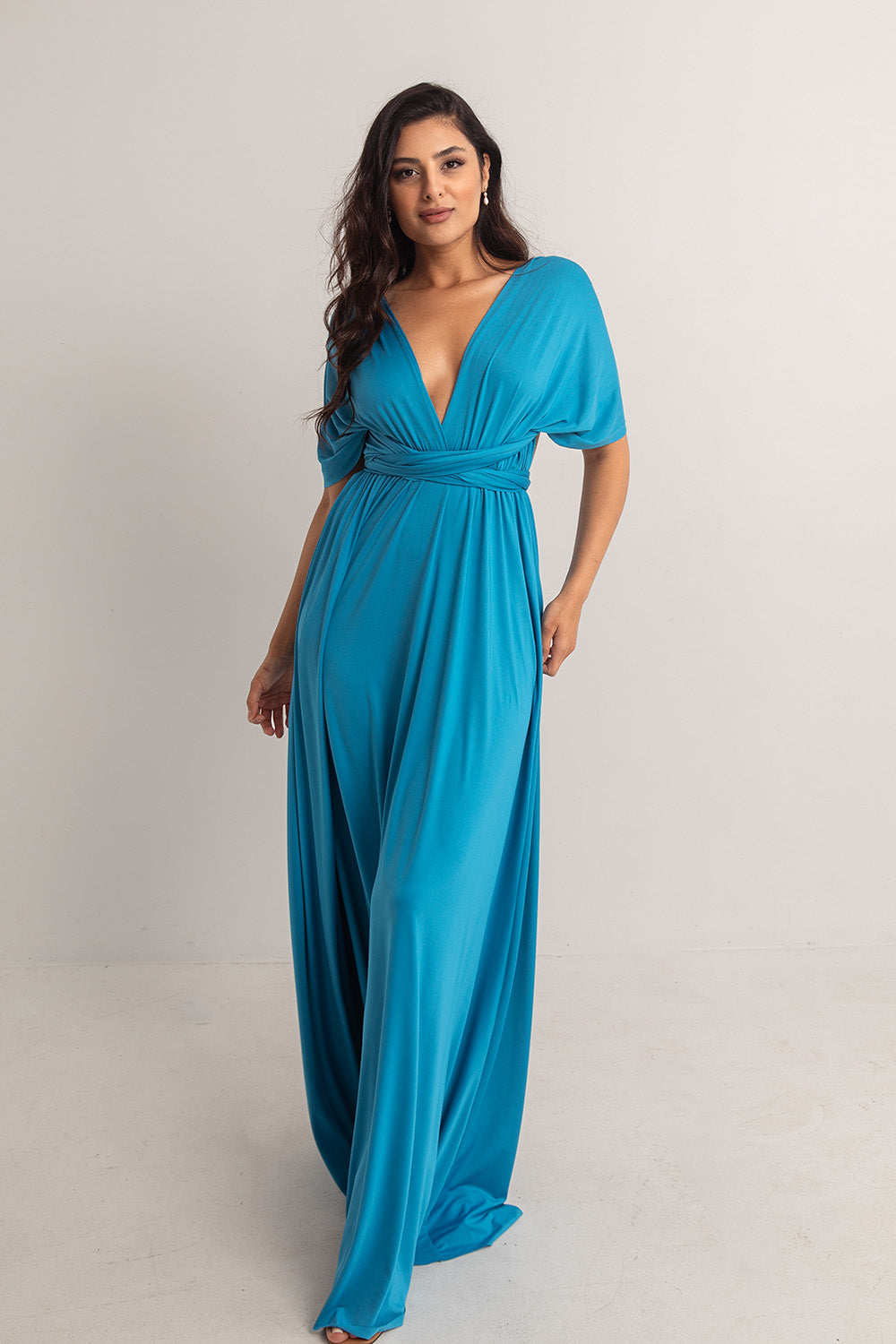 cerulean blue bridesmaid dress Teuta Matoshi Cerulean Blue Bridesmaid Dress Cerulean Princess Gown Teuta Matoshi