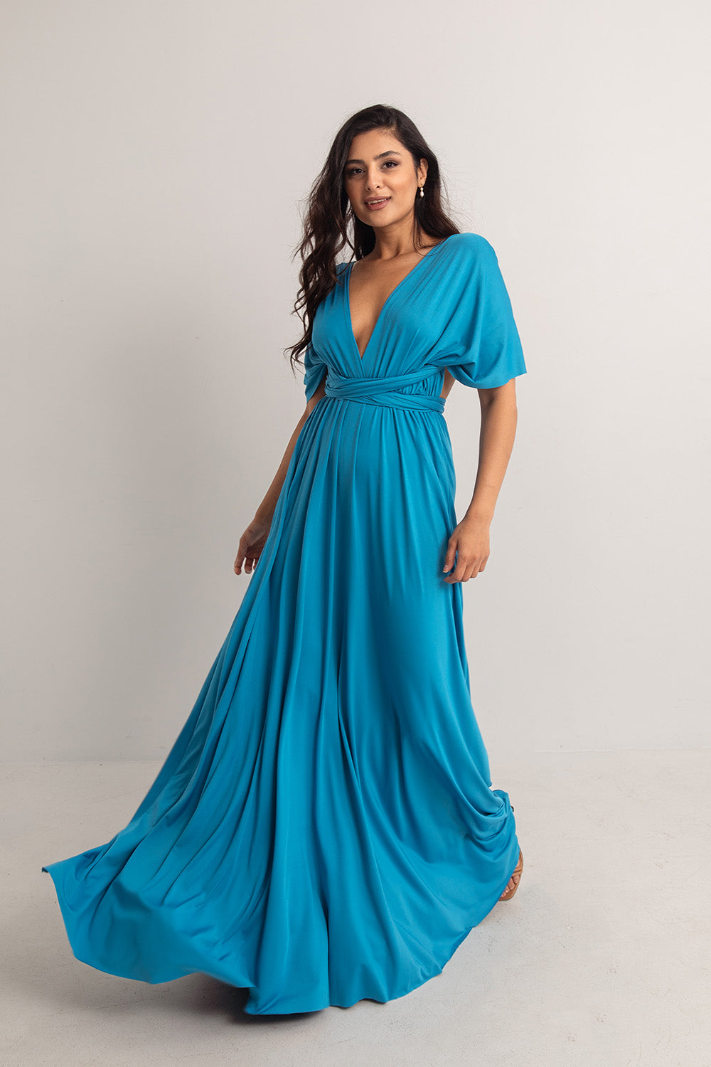 Classic Multiway Infinity Dress in Cerulean Blue