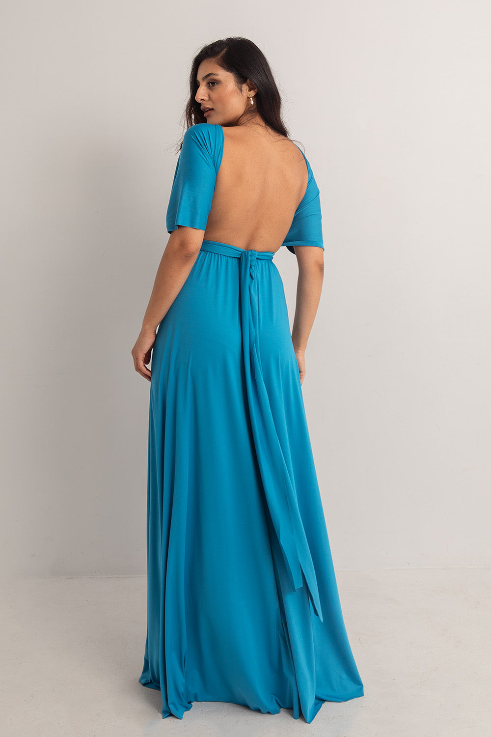 Classic Multiway Infinity Dress in Cerulean Blue
