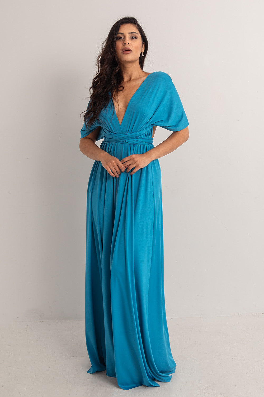 Classic Multiway Infinity Dress in Cerulean Blue