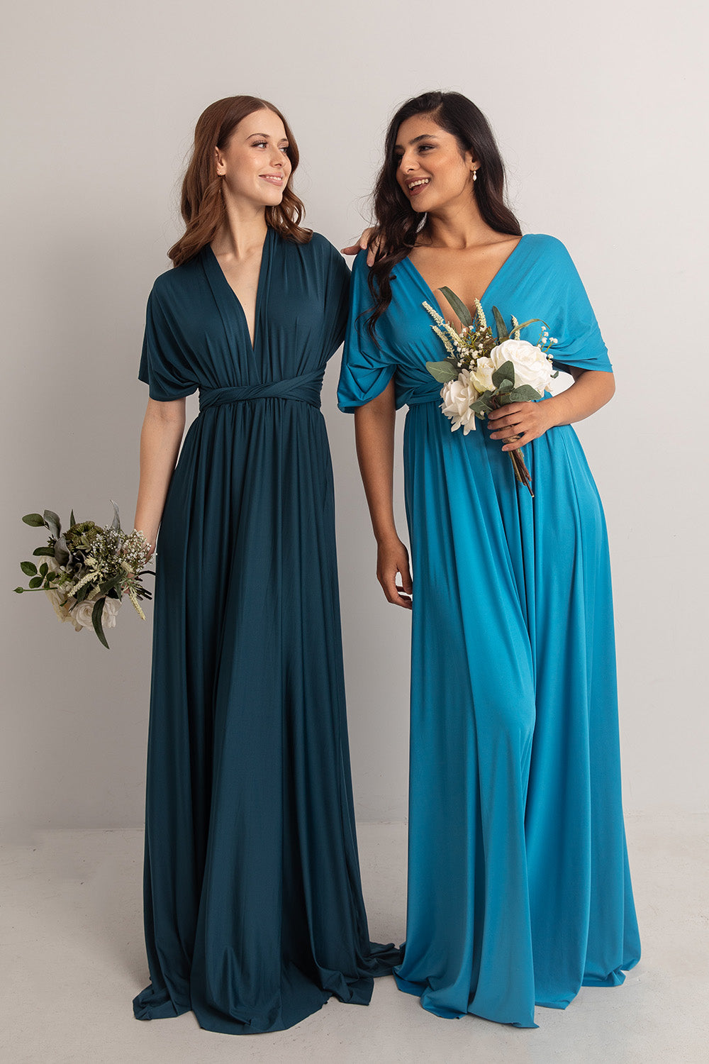 Classic Multiway Infinity Dress in Cerulean Blue