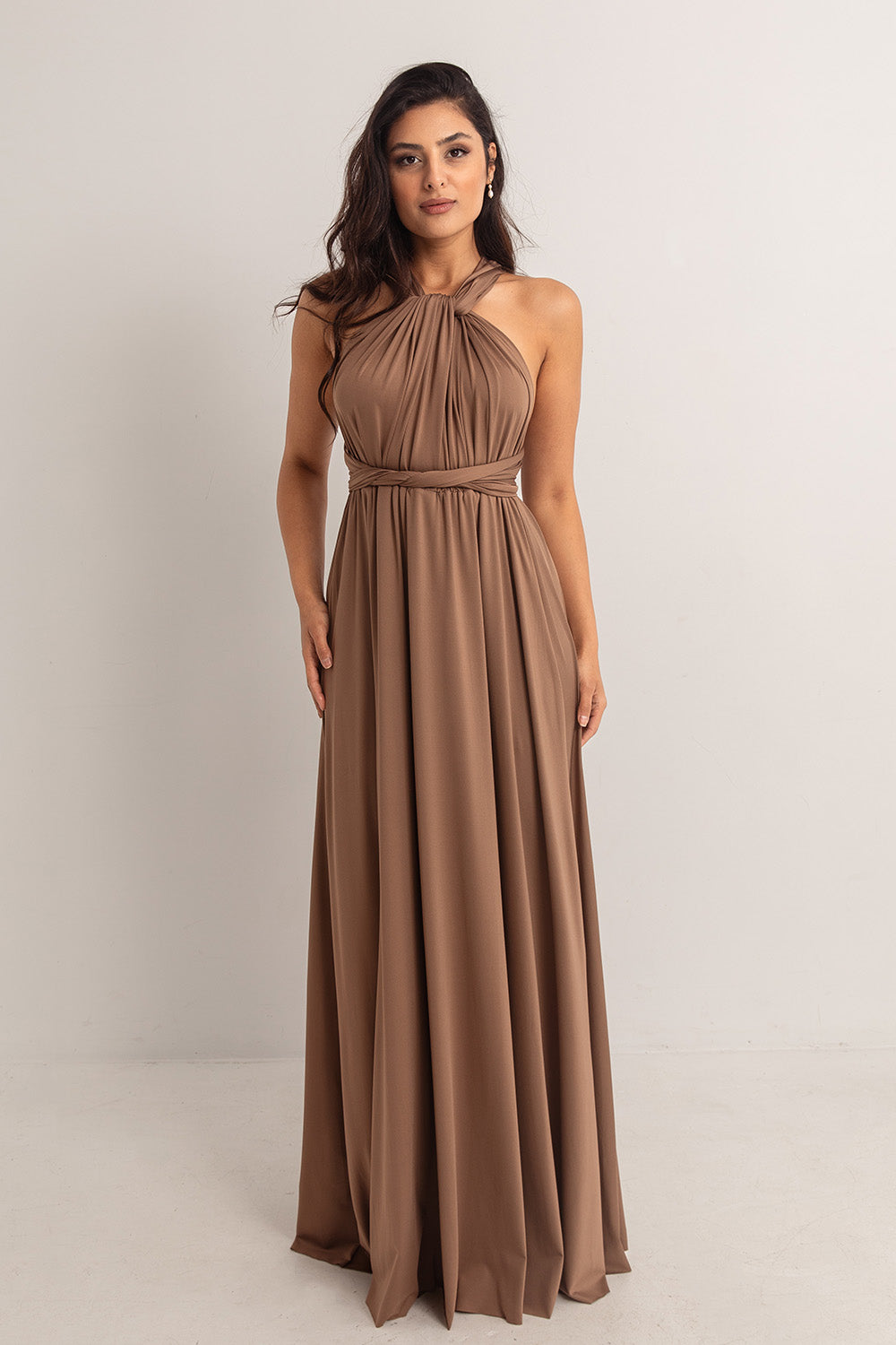 Classic Multiway Infinity Dress in Chocolate