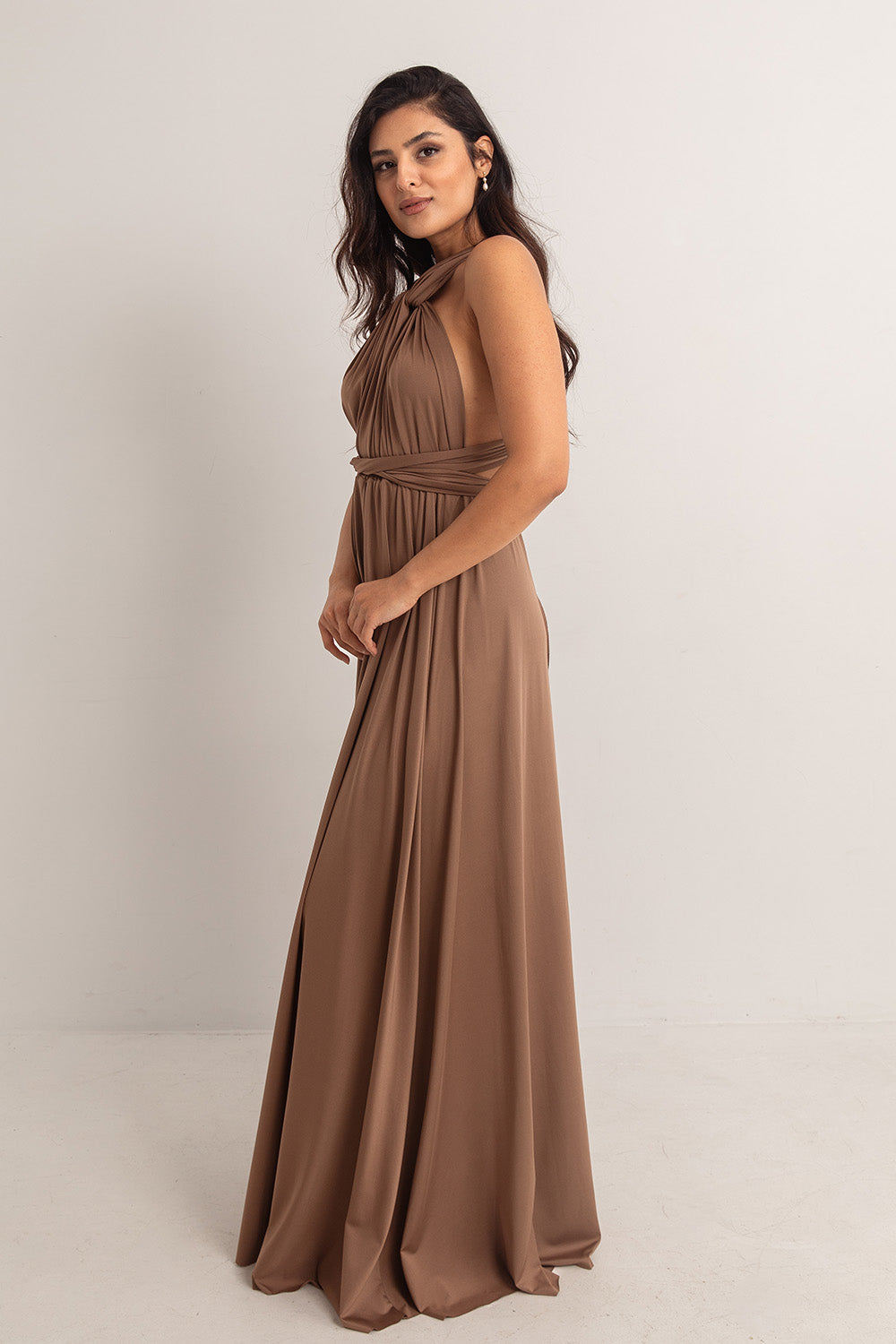 Classic Multiway Infinity Dress in Chocolate
