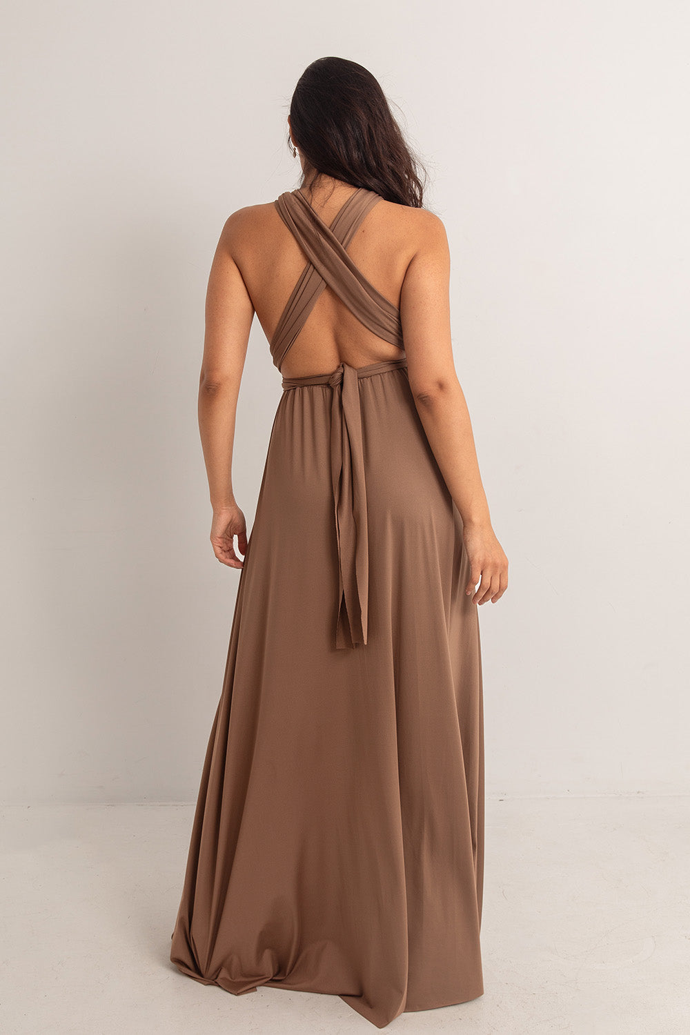 Classic Multiway Infinity Dress in Chocolate