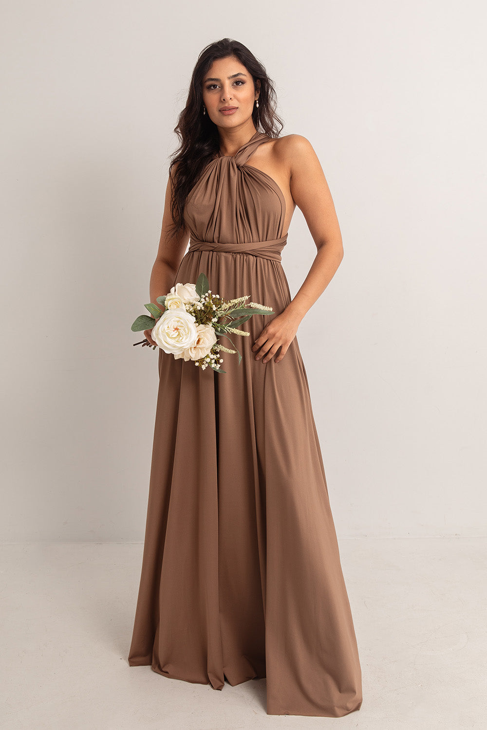 Classic Multiway Infinity Dress in Chocolate