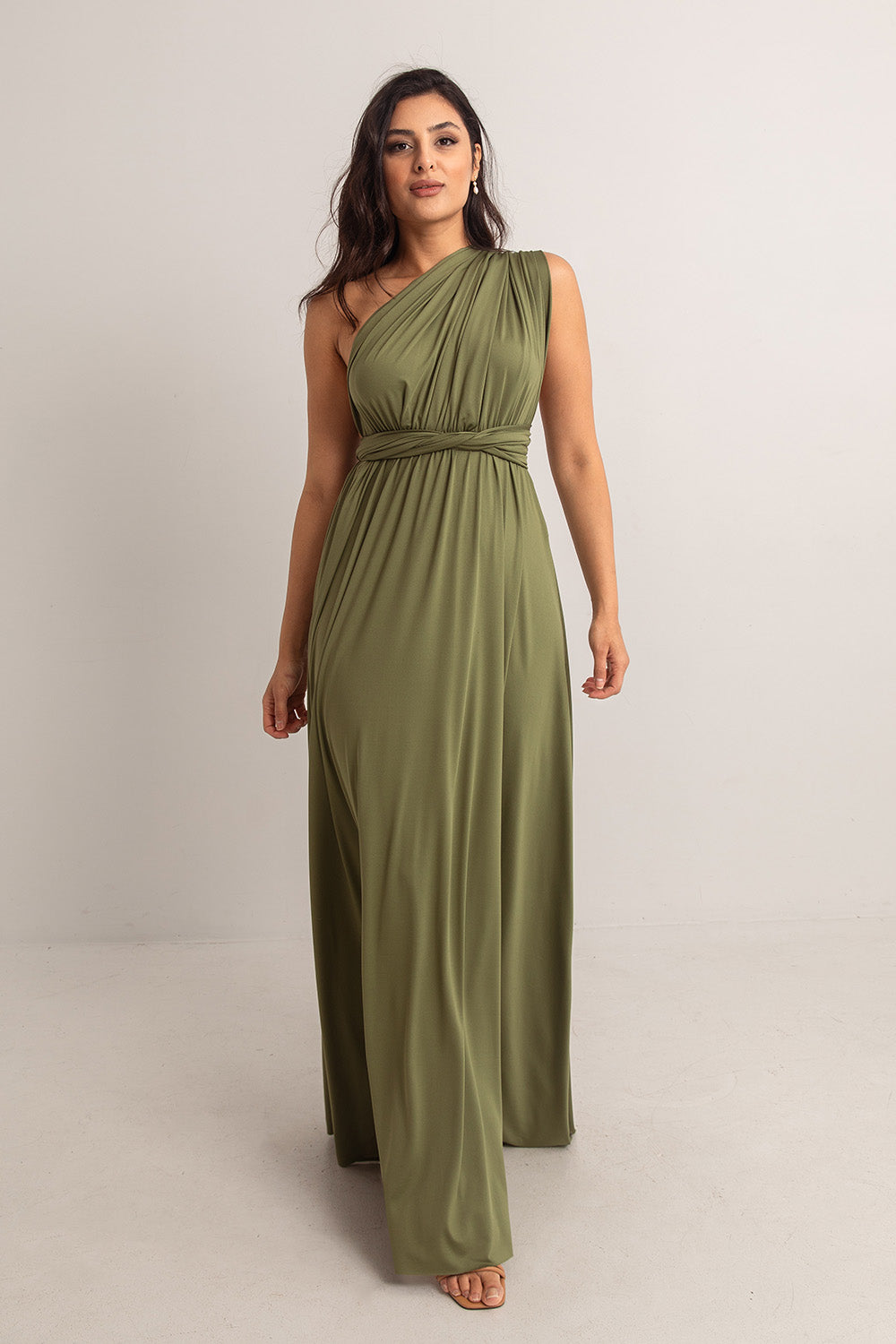 Classic Multiway Infinity Dress in Olive Green