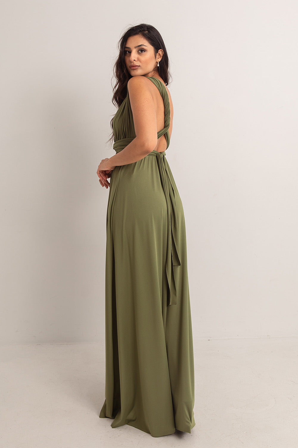 olive green long dress Classic Multiway Infinity Dress in Olive Green - Evening Dresses