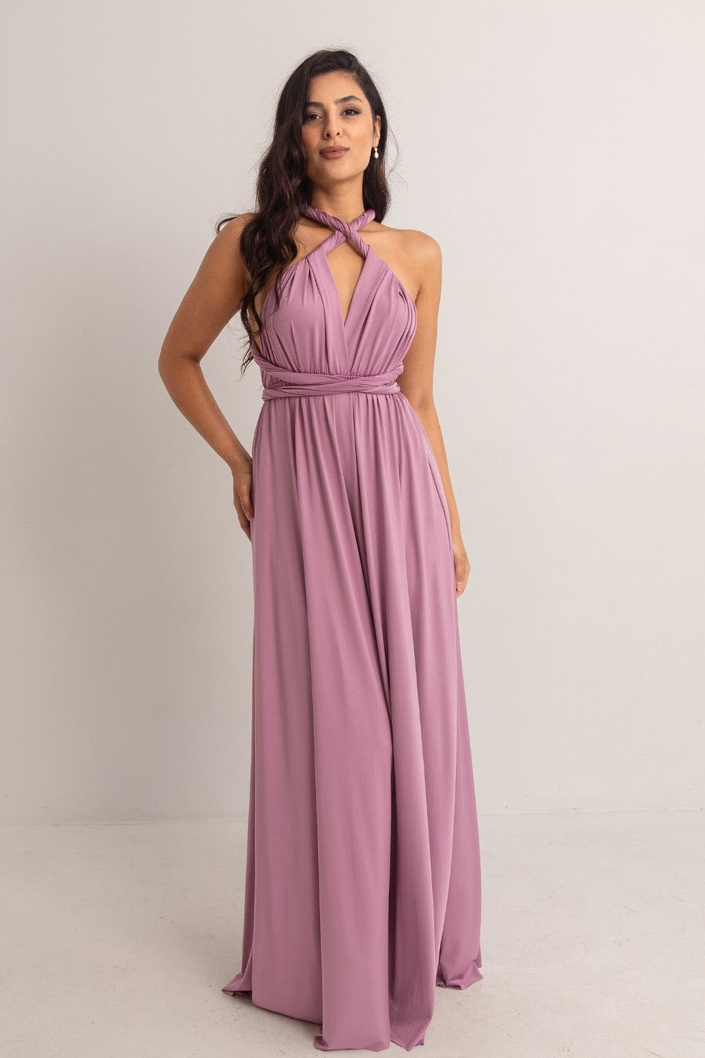 Classic Multiway Infinity Dress in Dusty Purple