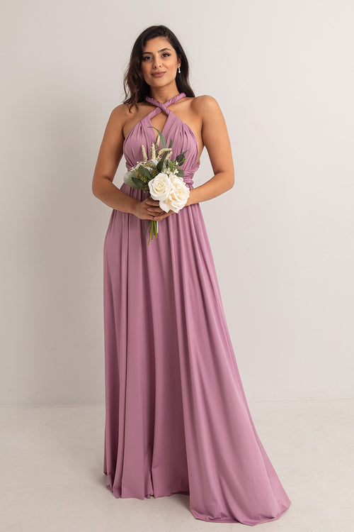 dusty purple bridesmaid dresses Classic Multiway Infinity Bridesmaid Dress In Dusty Purple - Formal Dresses  For Sale