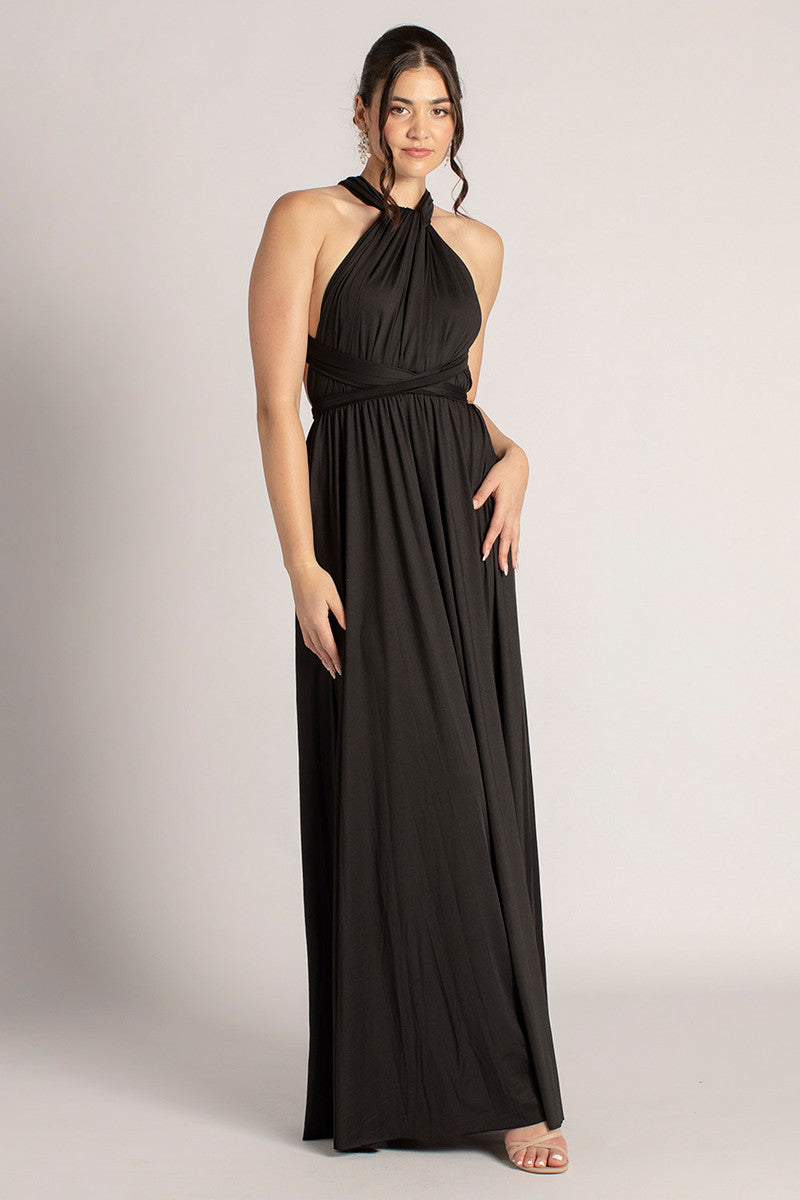 Classic Multiway Infinity Dress in Black
