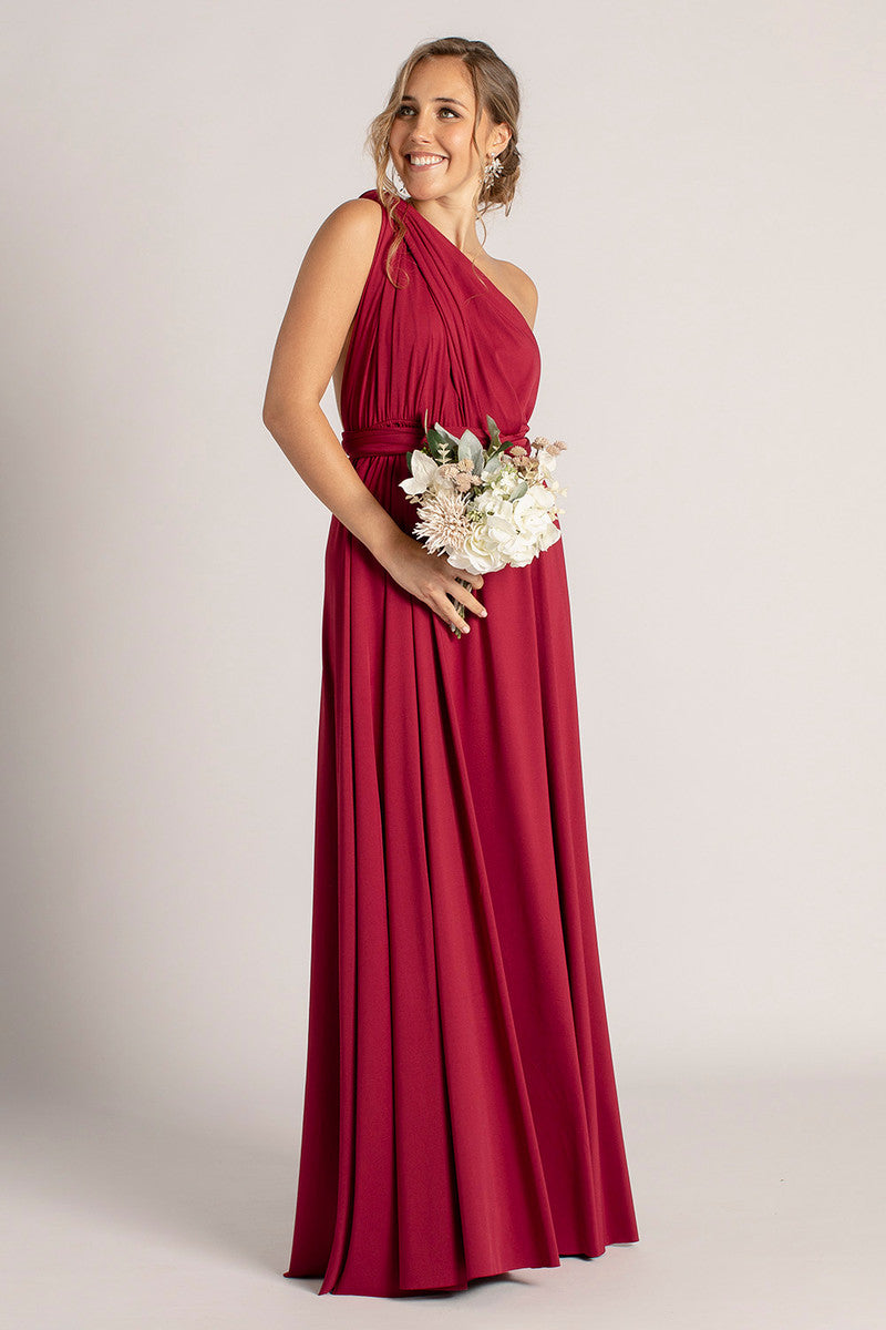 Classic Multiway Infinity Dress in Burgundy