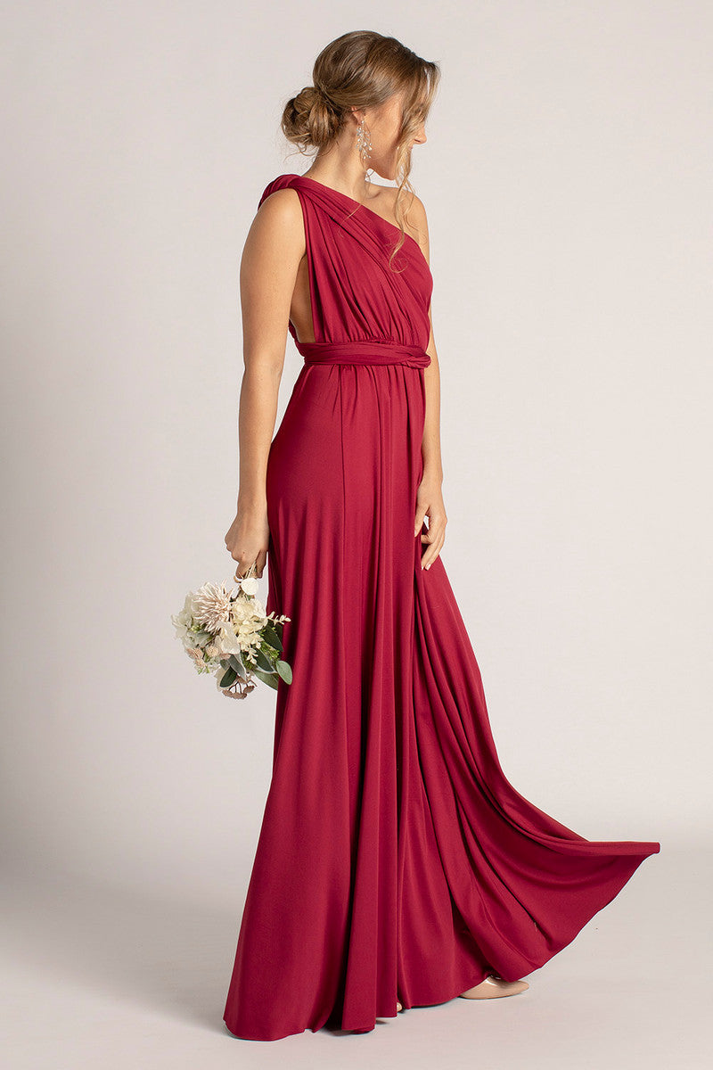 Classic Multiway Infinity Dress in Burgundy