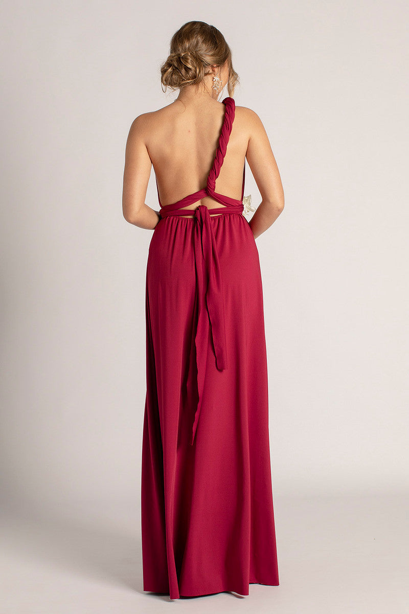 Classic Multiway Infinity Dress in Burgundy