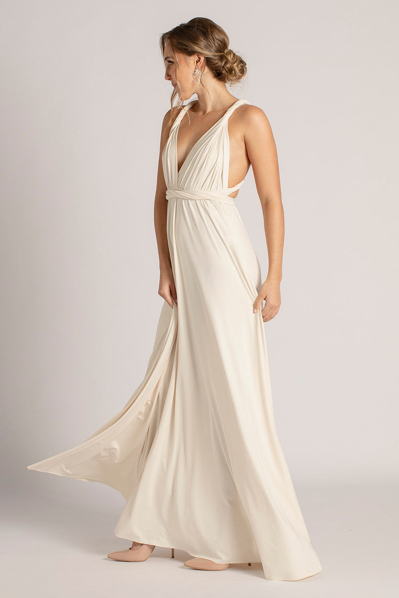 Classic Multiway Infinity Bridesmaid Dress in Champagne For Sale - Bridesmaids Dresses | Model Chic Classic Multiway Infinity Bridesmaid Dress in Champagne For Sale - Bridesmaids Dresses | Model Chic