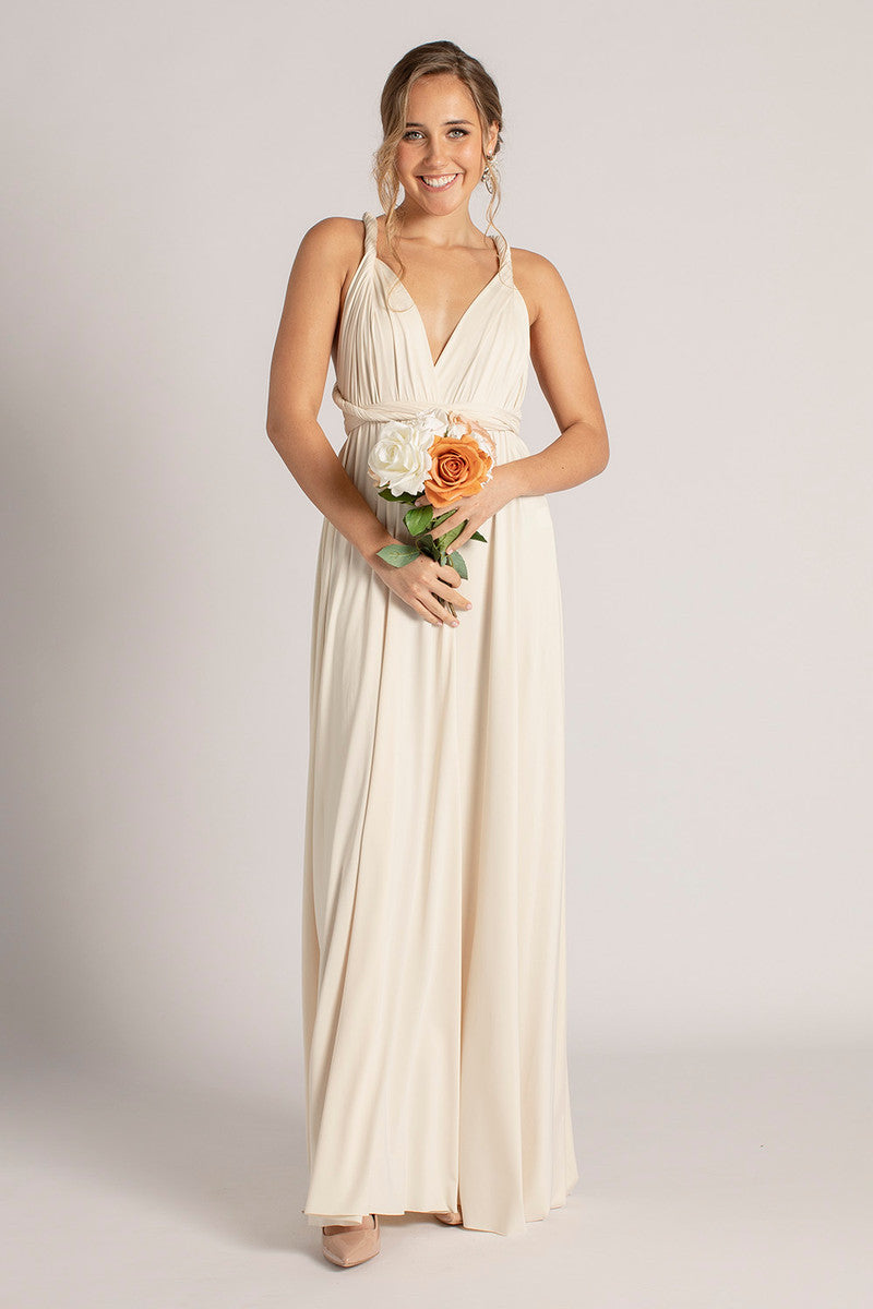 Classic Multiway Infinity Bridesmaid Dress in Champagne For Sale - Bridesmaids Dresses | Model Chic Classic Multiway Infinity Bridesmaid Dress in Champagne For Sale - Bridesmaids Dresses | Model Chic