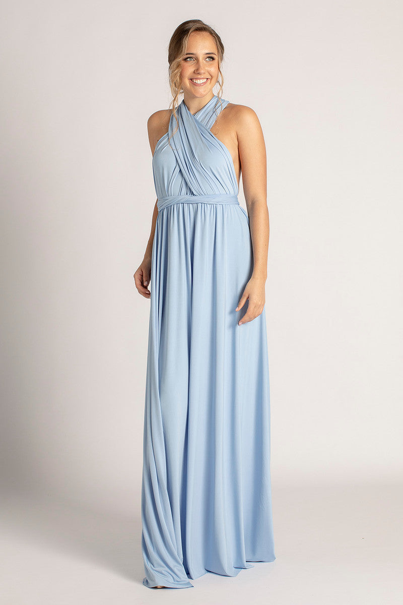 Classic Multiway Infinity Dress in Cornflower Blue