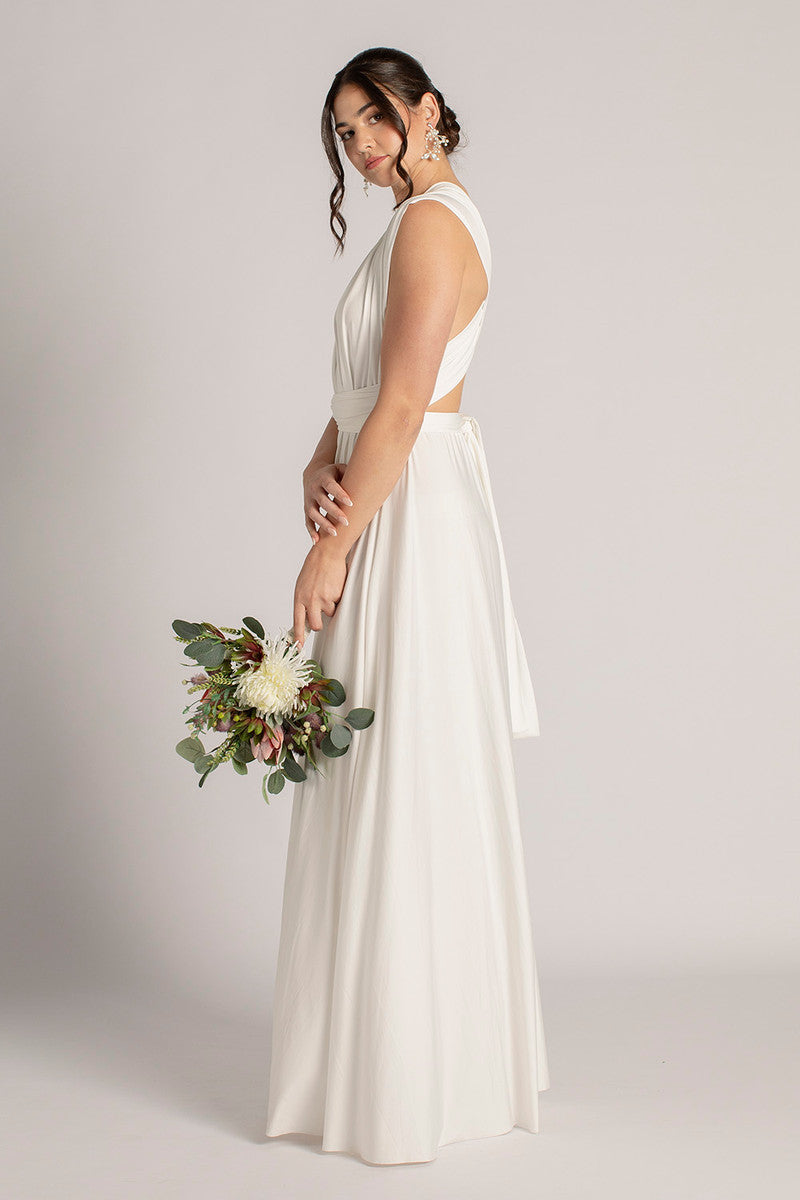 White Bridesmaid Dresses | Infinity Dress | Model Chic White Bridesmaid Dresses | Infinity Dress | Model Chic