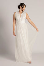 Tulle Overlay Skirt For Classic Multiway Dress in Ivory