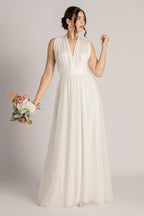 Tulle Overlay Skirt For Classic Multiway Dress in Ivory