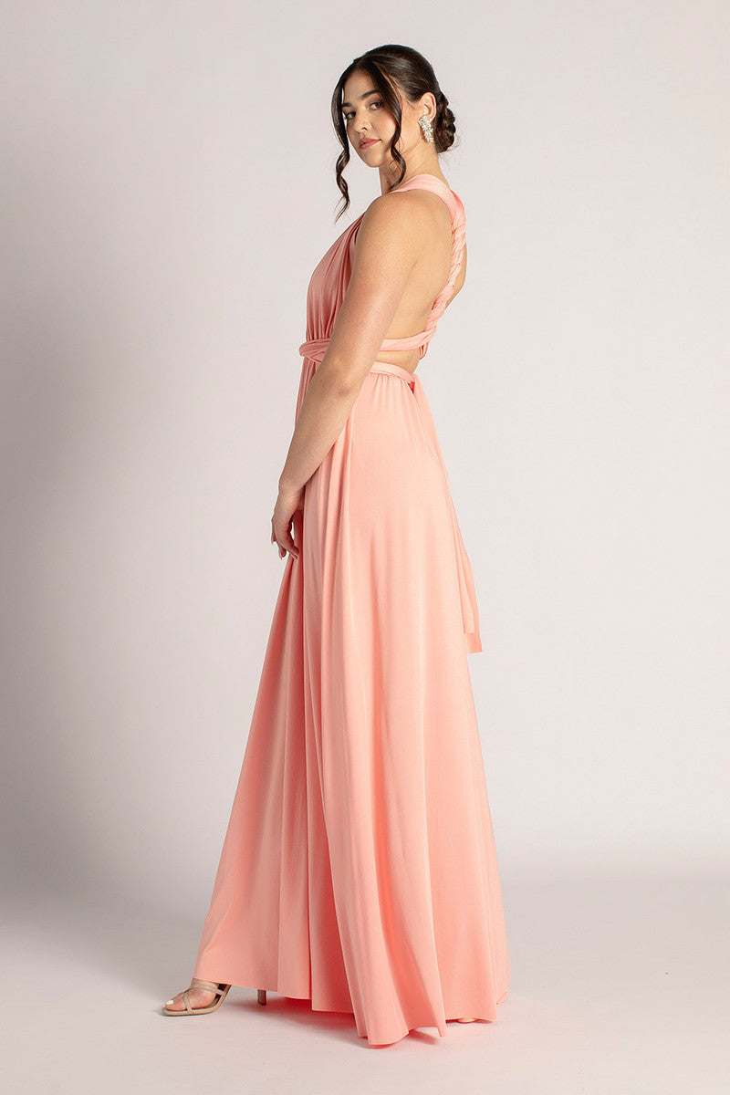 Classic Multiway Infinity Dress in Light Coral Pink