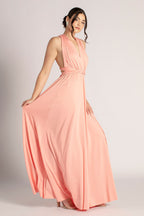 Classic Multiway Infinity Dress in Light Coral Pink