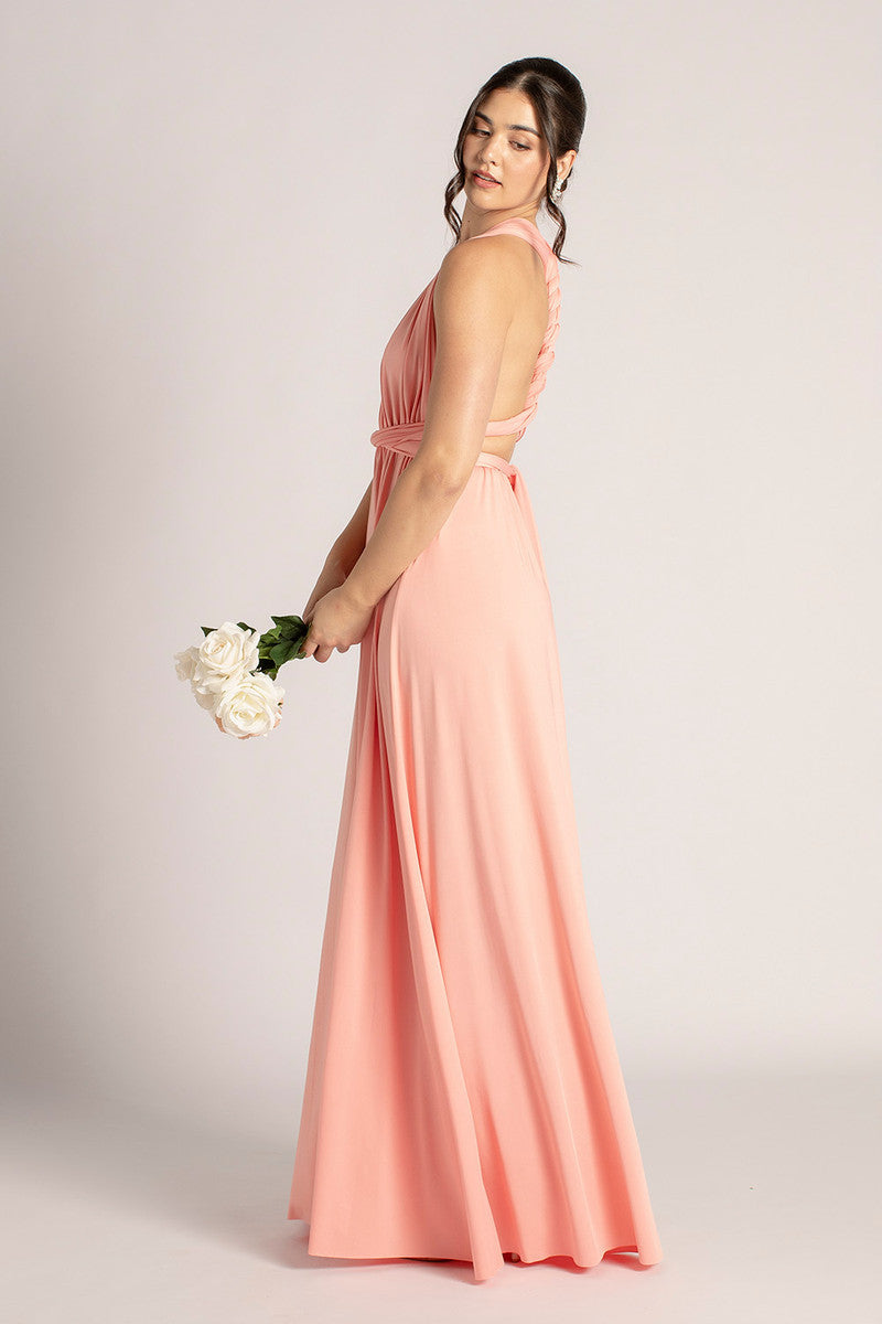 Classic Multiway Infinity Dress in Light Coral Pink