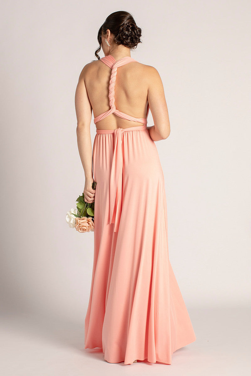Classic Multiway Infinity Dress in Light Coral Pink